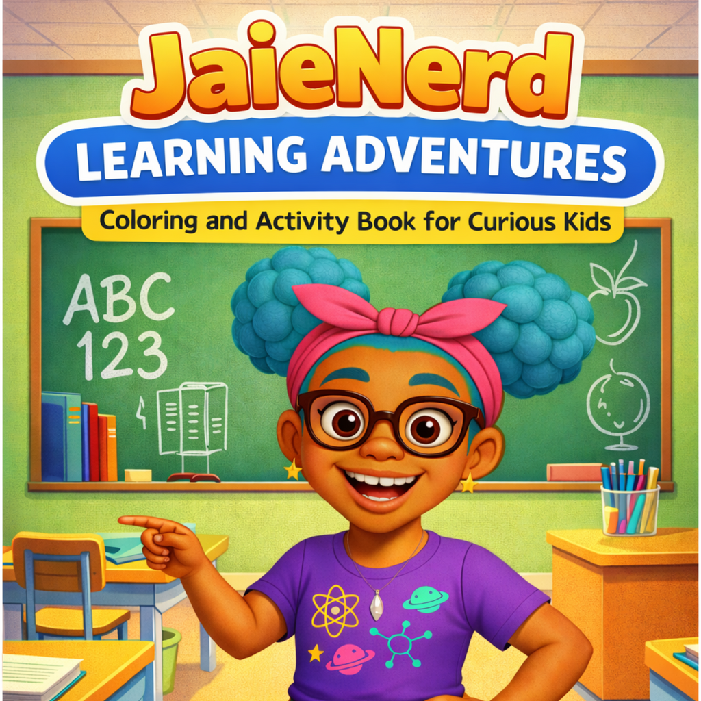 JaieNerd Learning Adventures: Coloring and Activity Book for Curious Kids (Re-Printable eBook)