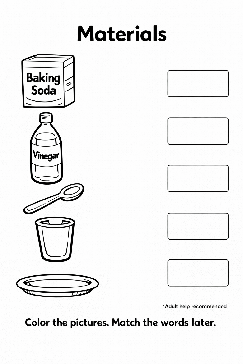 JaieNerd Kitchen Science : Coloring and Activity eBook